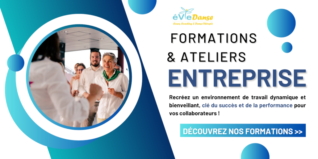 Visuel d'éVieDanse formation entreprise management leadership team building