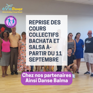 Reprise des cours septembre 2024 à Ainsi Danse Balma